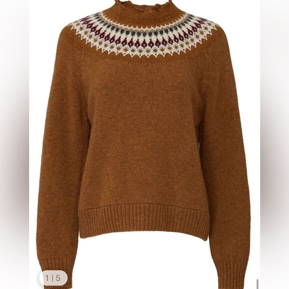 *Final Price* Sea New York Fair Isle Knit Wool Sweater - Picture 5 of 12